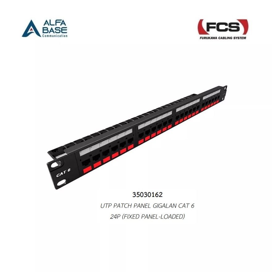UTP Patch Panel Gigalan CAT6 24P T568A/B (Fixed Panel) Alfa Base
